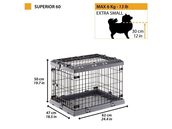 Ferplast Stålbur Superior 62cm 62cm