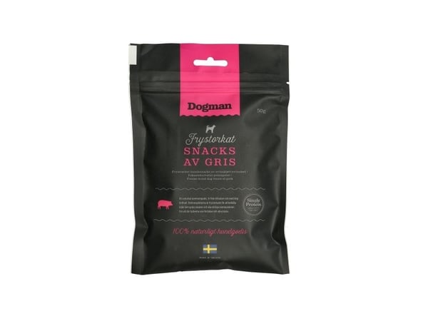 Dogman Frystorkat Snacks Av Gris 50g