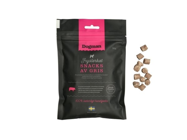 Dogman Frystorkat Snacks Av Gris 50g