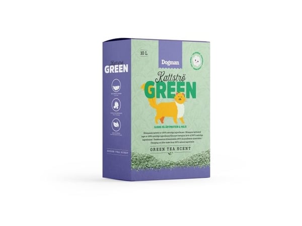 DOGMAN Kattsand Green Vihreä tee s 10l
