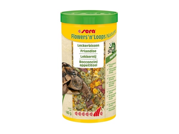 sera Flowersn Loops, Turtle, Universal, 1000 ml, 140 g
