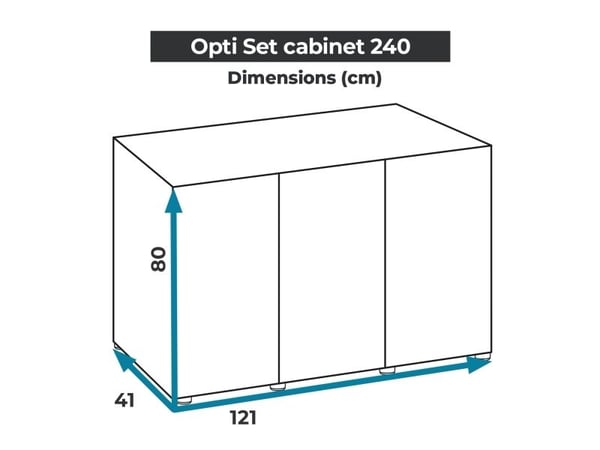 AQUAEL Optiset Møbel 240 Hvid