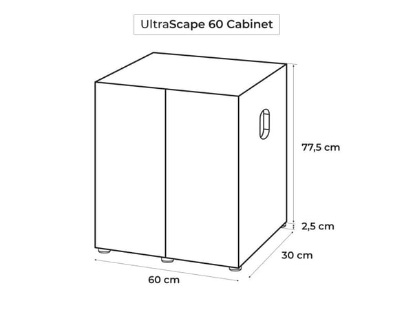 Aquael Ultrascape 60 Snow Möbel 60cm
