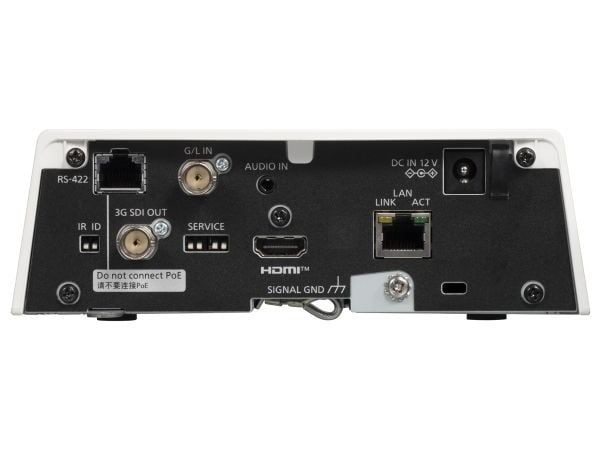 Panasonic AW-UE80 - Konferansekamera - PTZ - farge (Dag og natt) - 3840 x 2160 - motorisert - 1500 TVL - lyd - HDMI, 3G-SDI - LAN - MJPEG, H.264, H...