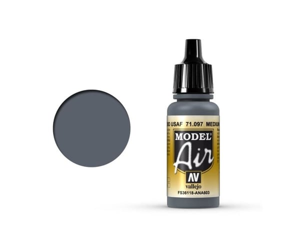 Vallejo 71.097, 17 ml, Grå, Matte, Flaske