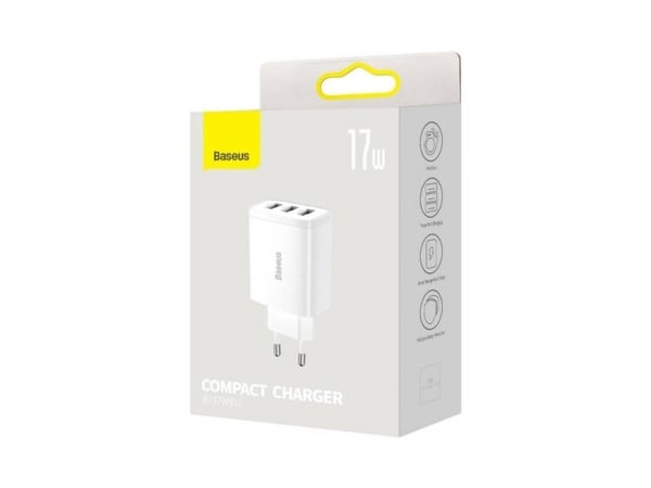 Baseus CCXJ020102, inomhus, AC, 5 V, Vit