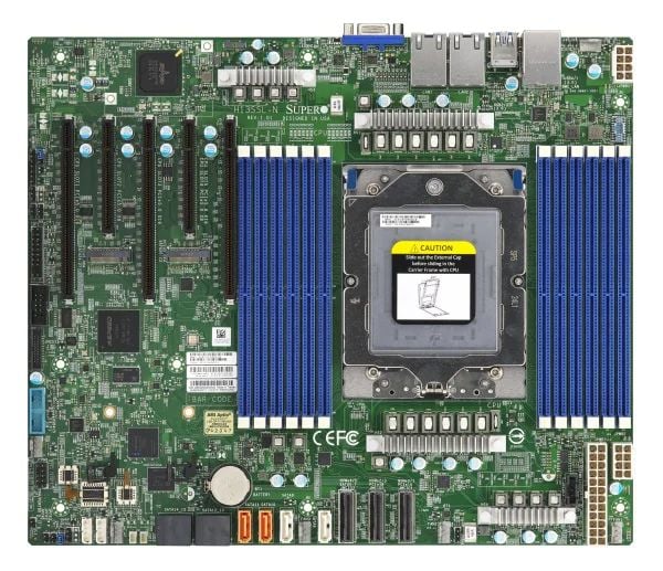 Supermicro MBD-H13SSL-N-O, AMD, Socket SP5, AMD EPYC 9004, Socket SP5, DDR5-SDRAM, 3 TB