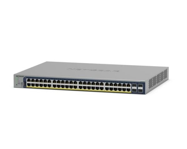 NETGEAR Smart GS728TP - Switch - L3 Lite - smart - 16 x 10/100/1000 (PoE) + 8 x 10/100/1000 (PoE+) + 4 x SFP - rackmonterbar - PoE+ (192 W)