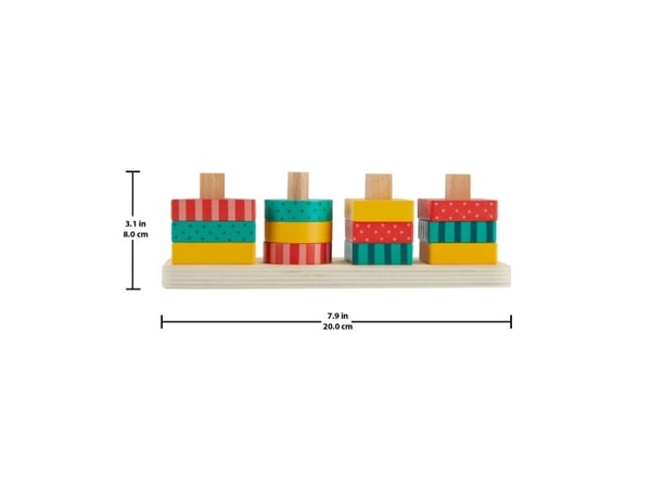 Fisher Price Wood Shape Stacker