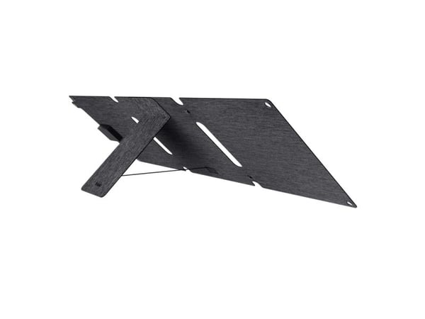 Zuny - Solpanel - bærbar - 20 watt - 2 utgangskontakter (24 pin USB-C, USB) - svart