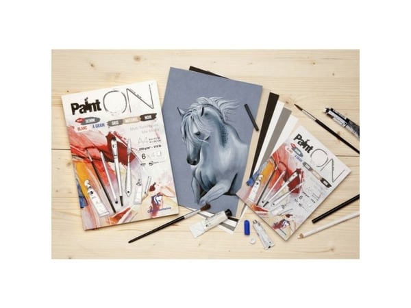Clairefontaine PaintON Multi-Techniques, Kunstark/-papir, 250 g/m², 24 ark
