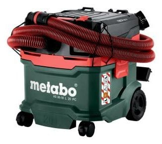 Metabo AS 36-18 L 20 PC, Tørr & våt, Sort, Grønn, Rød, Fleece, L, Knapper, 20 l