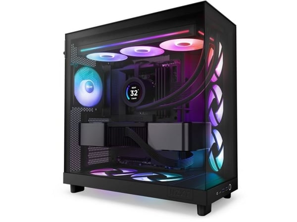 NZXT F Series F360 RGB Core - Enkeltramme vifte enhet - 360mm - 120 mm - matt svart