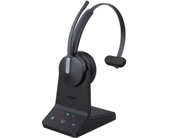 Yealink WH64 Workstation Mono - Hodesett - on-ear - DECT / Bluetooth - trådløs - Certified for Microsoft Teams