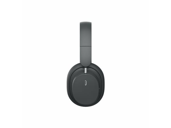 Baseus Bowie D05 - Hodetelefoner med mikrofon - full størrelse - Bluetooth - trådløs, kablet - 3,5 mm jakk - romgrå