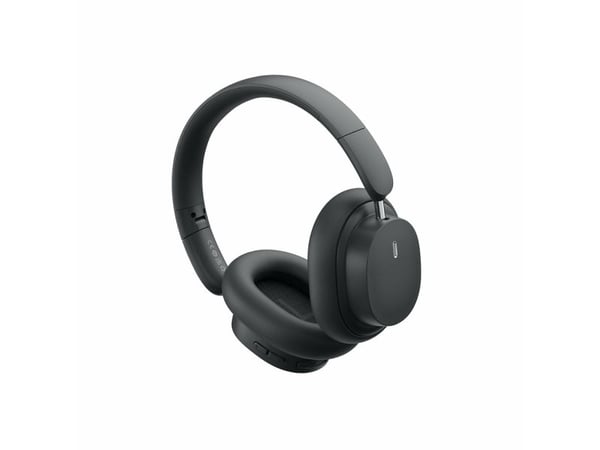 Baseus Bowie D05 - Hodetelefoner med mikrofon - full størrelse - Bluetooth - trådløs, kablet - 3,5 mm jakk - romgrå