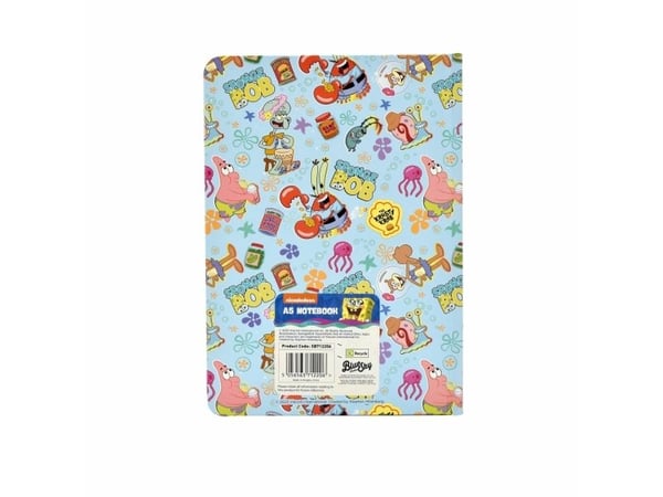 Thumbs Up SpongeBob, Bilde, Lyseblå, Flerfarget, A5, 80 ark, Linjerte ark, Innbundet (hardcover)