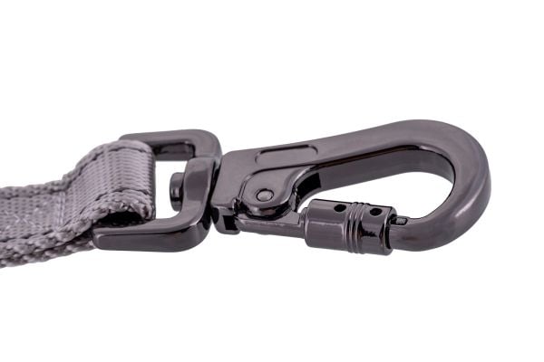 DoggyVillage kraftig bånd 3-i-1 med LED-lommelykt, farget lys og dispenser for poser - Luminous Leash MT7128 (svart)