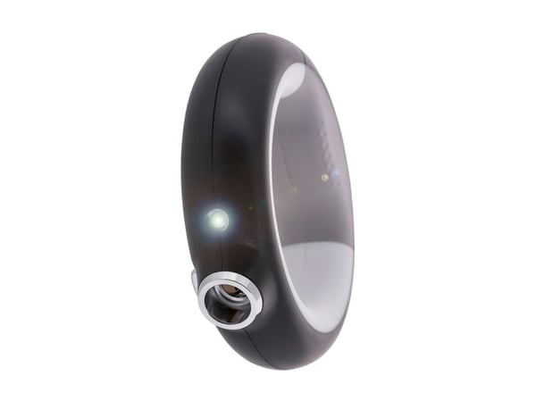 DoggyVillage kraftig bånd 3-i-1 med LED-lommelykt, farget lys og dispenser for poser - Luminous Leash MT7128 (svart)