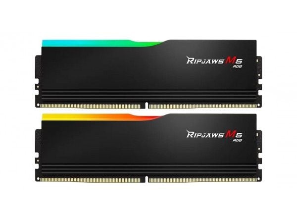 G.Skill Ripjaws M5 RGB F5-6400J3239G16GX2-RM5RK - DDR5 - sett - 32 GB: 2 x 16 GB - DIMM 288-pin - 3200 MT/s / PC5-25600 - CL32 - 1.4 V - ikke-bufre...