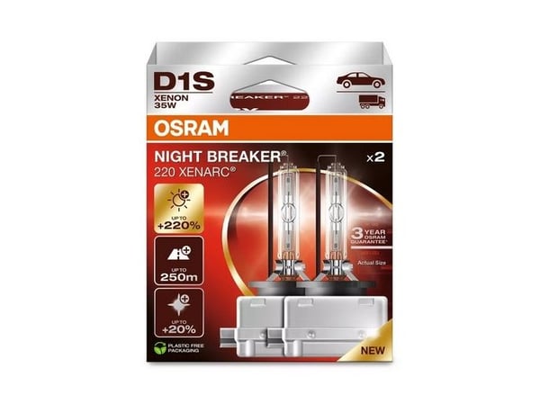 Osram Xenarc Night Breaker 220 - D1S Xenon-pærer Osram Xenarc Night Breaker 220 - D1S Xenon-pærer
