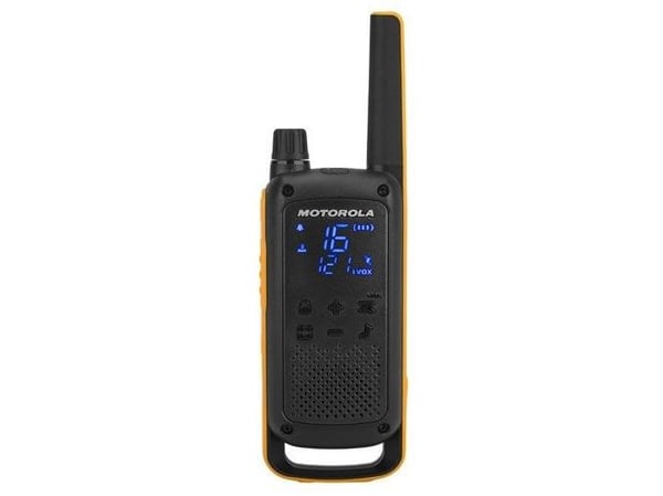 Motorola T82 Twin Pack walkie talkie 16 kanaler Sort, Orange