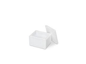 Termokasse 8Liter L31.1xB26.1xH21cm EPS Med Låg Hvid,20 stk/krt