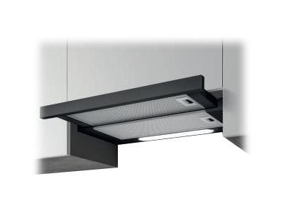 Elica Elite 14 LUX BL/A/50 - Panser - teleskopisk - bredde: 49.8 cm - dybde: 28 cm - ekstraksjon og resirkulasjon (-) - svart
