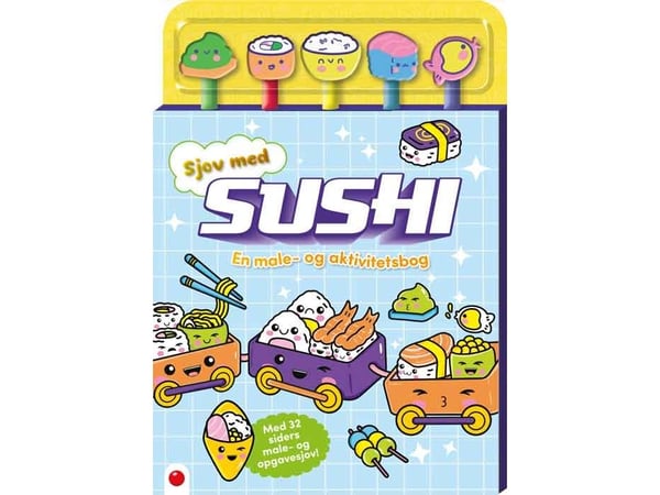 Aktivitetsbog med blyanter: Sjov med sushi