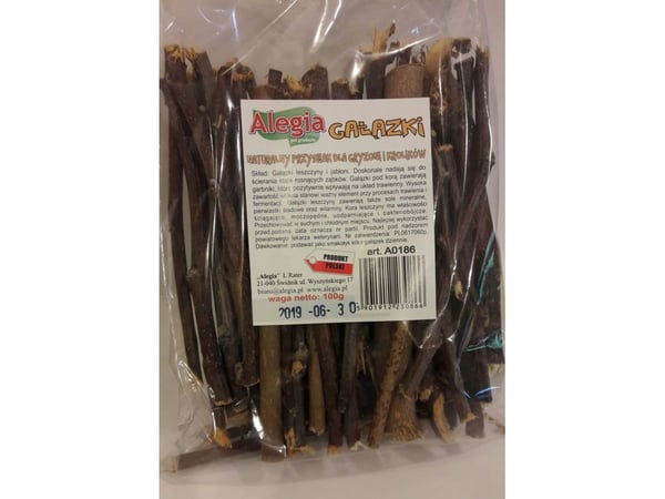 ALEGIA Twigs for rodents - godbidder til gnavere og kaniner - 100g