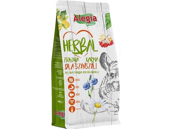 ALEGIA Herbal - tørfoder til chinchillaer - 600 g