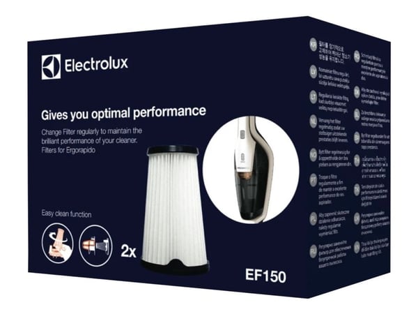 Electrolux EF150 - Filter - for støvsuger (en pakke 2) - for Ergorapido EER7ALLRGY, ZB3311; Ergorapido Animal Care EER7ANIMAL