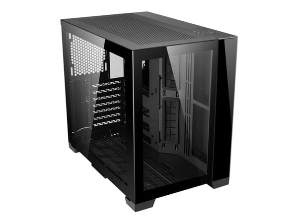 Lian Li O11 Dynamic Mini - Tower - ATX - sidepanel med vindu (herdet glass) - ingen strømforsyning (SFX12V/SFX-L12V) - svart - USB/lyd