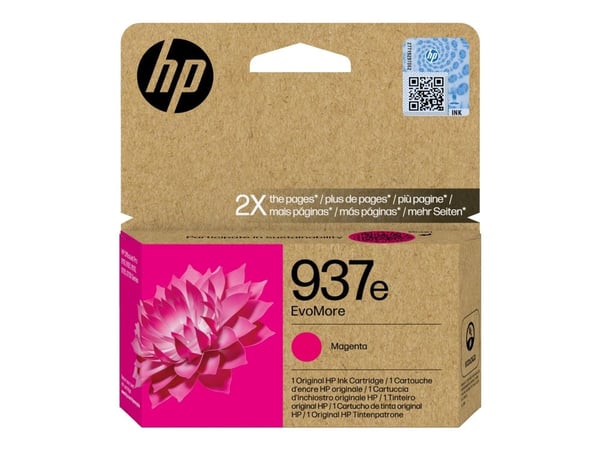 HP 937e EvoMore - Magenta - original - blekkpatron - for Officejet Pro 9110b, 9120e, 9720E, 9730e