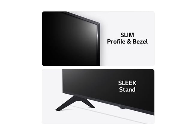 LG 43UR78006LK - 43" Diagonalklasse UR78 Series LED-bakgrunnsbelyst LCD TV - Smart TV - ThinQ AI, webOS - 4K UHD (2160p) 3840 x 2160 - HDR - Direct...