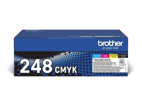 Brother TN248VAL Multipack - 4-pack - svart, gul, cyan, magenta - original - box - tonerkassett - för Brother DCP-L3515, L3520, L3555, L3560, HL-L3...