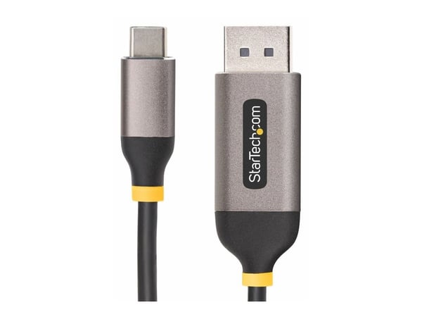 StarTech 10ft (3m) USB-C to DisplayPort Adapter Cable, 8K 60Hz - Adapterkabel - USB-C (hann) til DisplayPort (hann) låst - USB4 / Thunderbolt 3 / T...