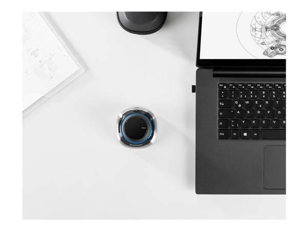 3Dconnexion SpaceMouse Wireless - 3D-mus - 2 knapper - trådløs - Bluetooth, 2.4 GHz