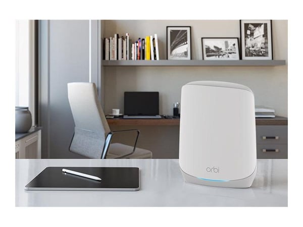 NETGEAR Orbi RBK763S, Valkoinen, Sisäinen, Verkkojärjestelmä, 525 m², Kolmikaista (2,4 GHz/5 GHz/5 GHz), Wi-Fi 6 (802.11ax)
