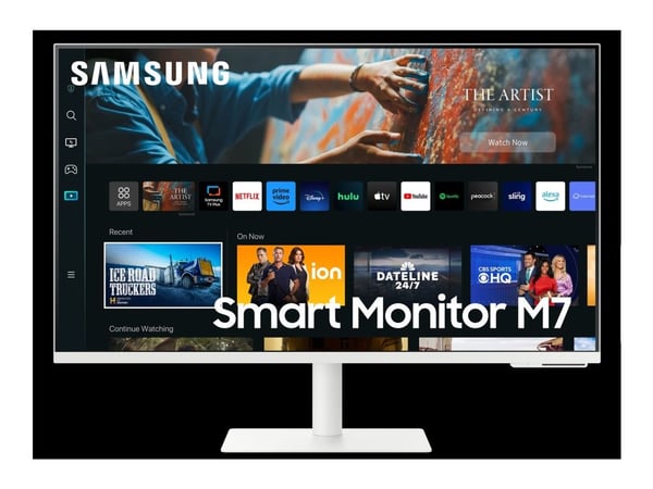 Samsung S32CM703UU - M70C Series - LED-skjerm - Smart - 32" - 3840 x 2160 4K @ 60 Hz - VA - 300 cd/m² - 3000:1 - HDR10 - 4 ms - HDMI, USB-C - høytt...