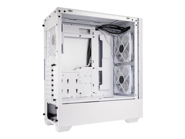Lian Li Lancool 205 - Tower - ATX - sidepanel med vindu (herdet glass) - ingen strømforsyning - hvit - USB/lyd