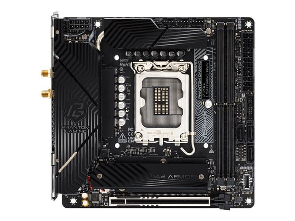 ASRock Phantom Gaming B760I LIGHTNING WIFI - Hovedkort - mini-ITX - LGA1700-sokkel - B760 Chipset - USB 3.2 Gen 1, USB 3.2 Gen 2, USB-C 3.2 Gen 1, ...