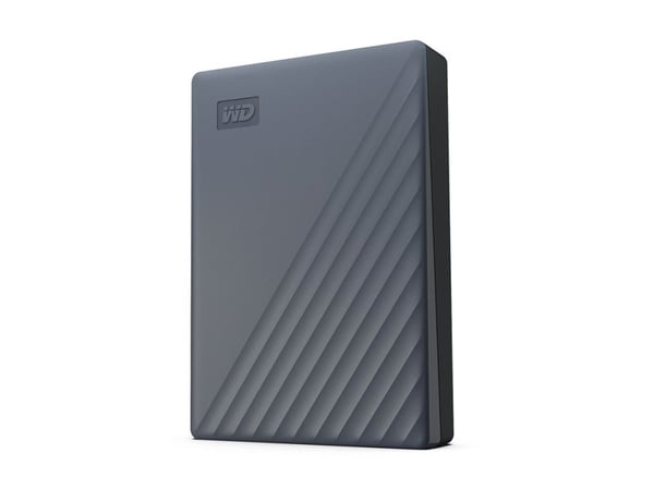 WD My Passport WDBY3J0060BGY - Hårddisk - krypterat - 6 TB - extern (portabel) - USB 3.2 Gen 1 - 256 bitars AES - silikongrå