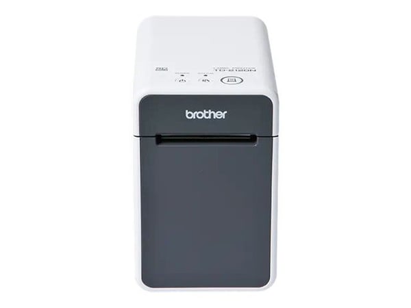 Brother TD-2125N - Etikettskriver - direktetermisk - Rull (6,3 cm) - 203 dpi - inntil 152.4 mm/sek - USB 2.0, LAN, seriell, USB-vert