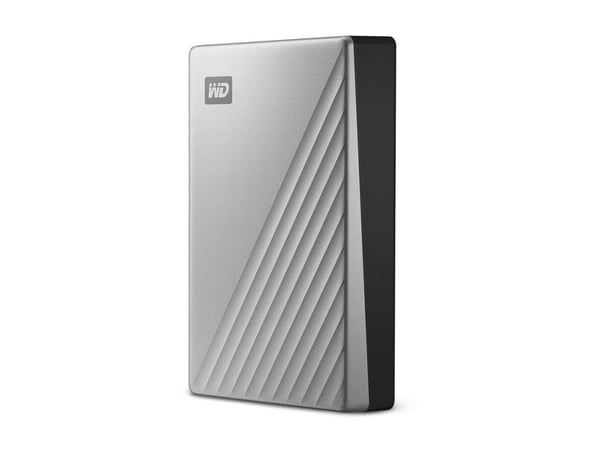 WD My Passport Ultra for Mac WDBGKC0060BSL - Hårddisk - krypterat - 6 TB - extern (portabel) - USB 3.2 Gen 1 (USB-C kontakt) - 256 bitars AES - silver
