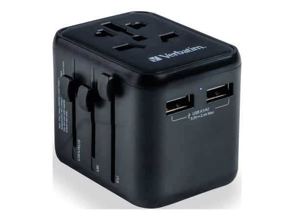 Verbatim UTA-01 - Strømadapter - AC 100-250 V - 12 watt