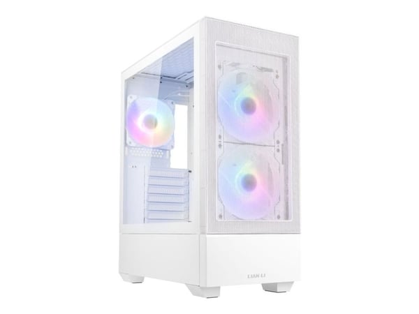 Lian Li Lancool 205 - Tower - ATX - sidepanel med vindu (herdet glass) - ingen strømforsyning - hvit - USB/lyd