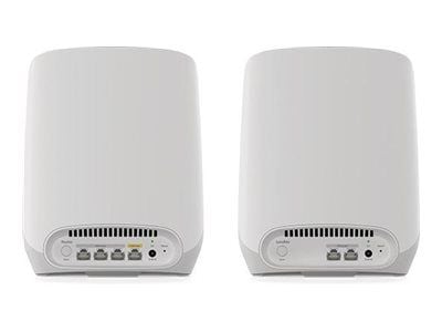 NETGEAR Orbi RBK763S, Valkoinen, Sisäinen, Verkkojärjestelmä, 525 m², Kolmikaista (2,4 GHz/5 GHz/5 GHz), Wi-Fi 6 (802.11ax)