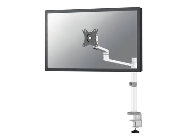 Neomounts DS60-425WH1 - Monteringssett (leddarm) - full bevegelse - for Skjerm - stål - hvit - skjermstørrelse: 17"-27" - skrivebordsmonterbar