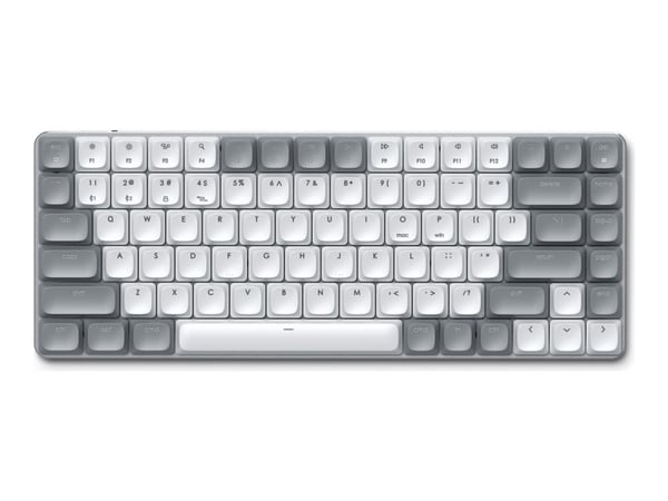 Satechi SM1, Tenkeyless (80 - 87%), USB + Bluetooth, mekaaninen, QWERTY, harmaa, valkoinen